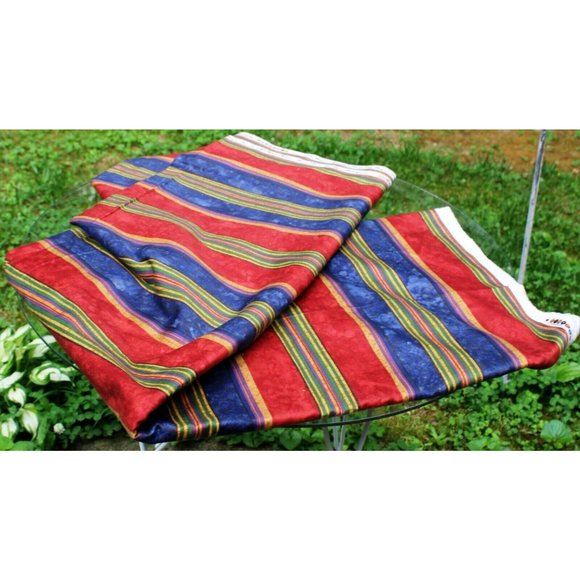 BTY Raymond Waites Designs Mill Creek Fabric Crockery Stripe Scotchgard Protect - Picture 2 of 10